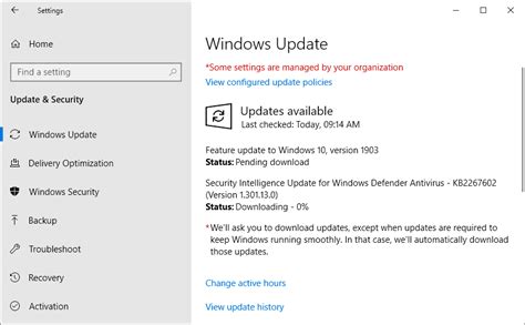 windows update disabling smart card subsystem 1903|1903 update not updating.